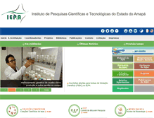Tablet Screenshot of iepa.ap.gov.br